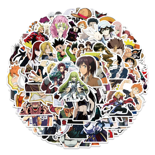 100PCS Mix Anime Stickers Waterproof