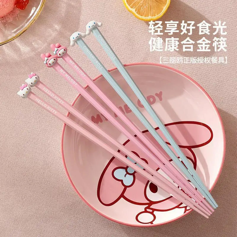 Baguettes Sanrio Hello Kitty & Cinnamoroll – Édition Kawaii Japonnaise 🌸