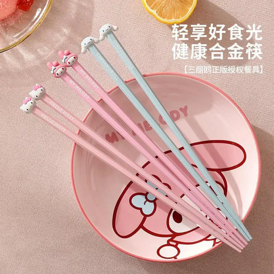 Baguettes Sanrio Hello Kitty & Cinnamoroll – Édition Kawaii Japonnaise 🌸