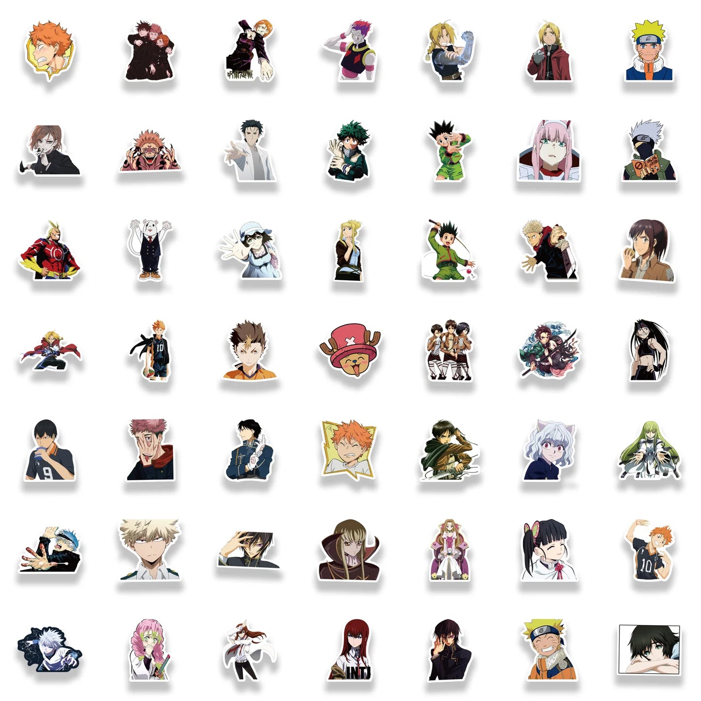 100PCS Mix Anime Stickers Waterproof