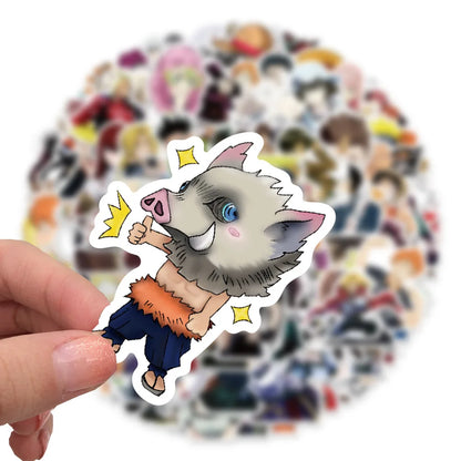 100PCS Mix Anime Stickers Waterproof