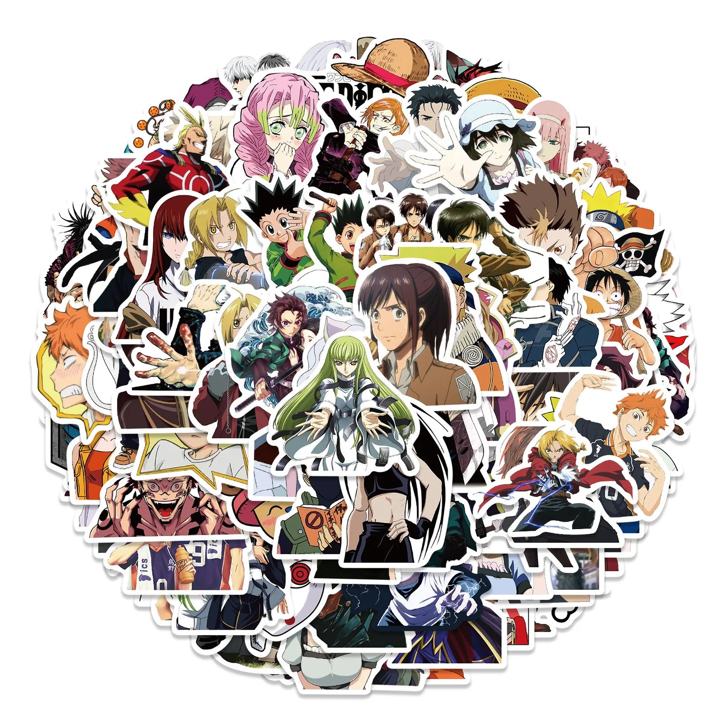 100PCS Mix Anime Stickers Waterproof