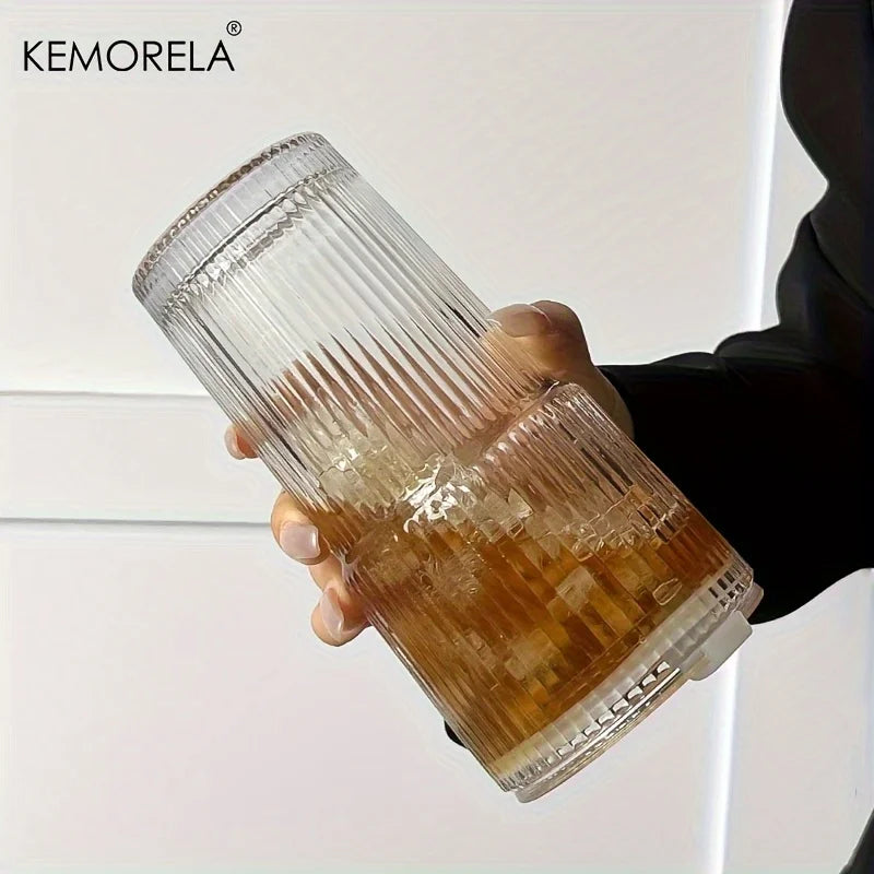 Tasse Transparente avec Paille & Couvercle