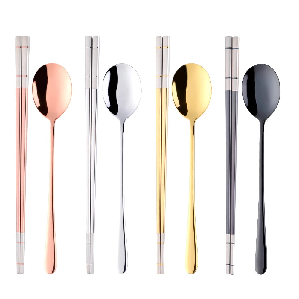Set de Baguettes & Cuillère Coréennes