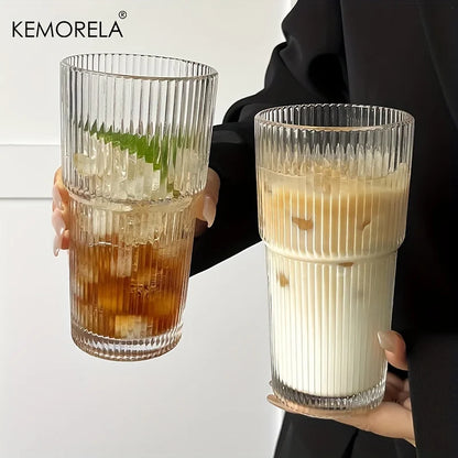 Tasse Transparente avec Paille & Couvercle