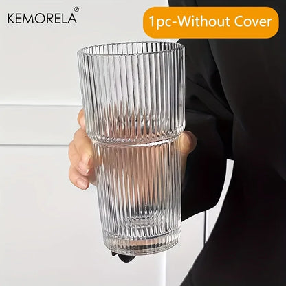 Tasse Transparente avec Paille & Couvercle