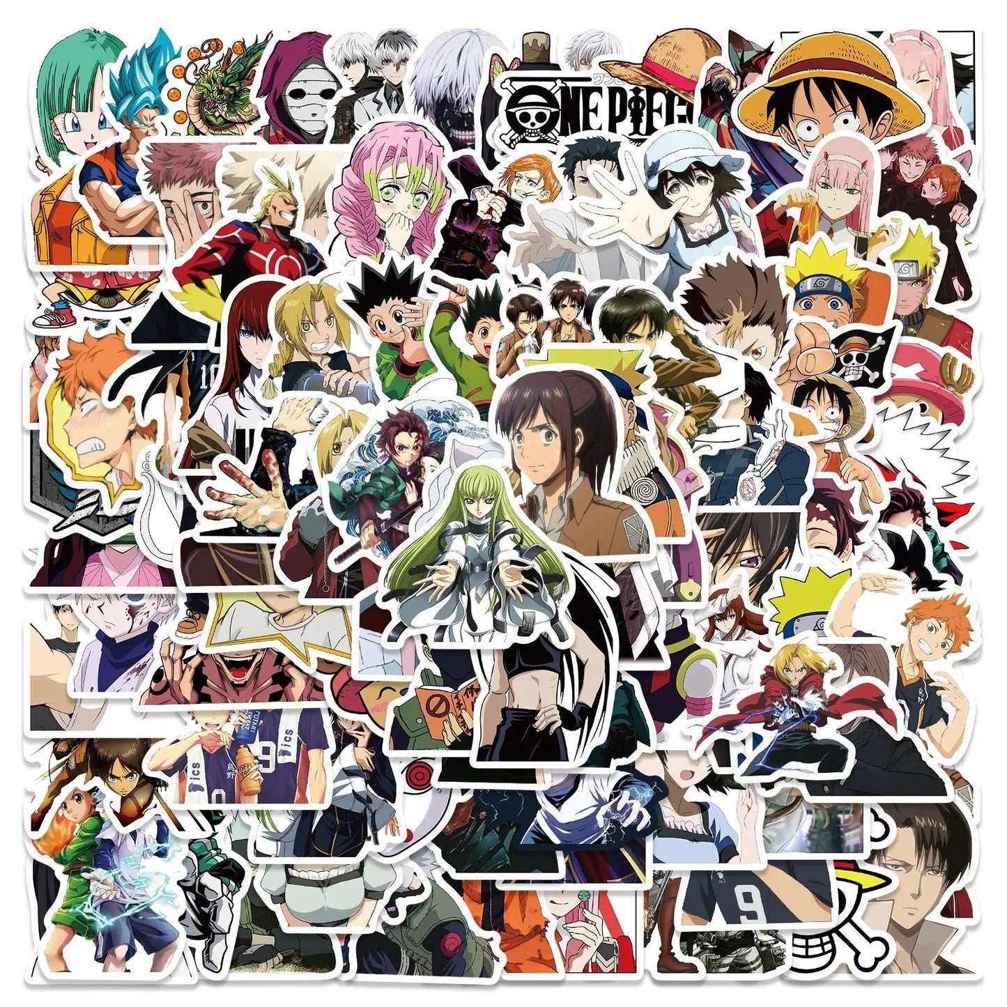 100PCS Mix Anime Stickers Waterproof