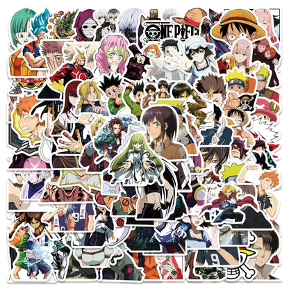 100PCS Mix Anime Stickers Waterproof