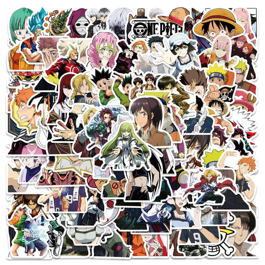 100PCS Mix Anime Stickers Waterproof