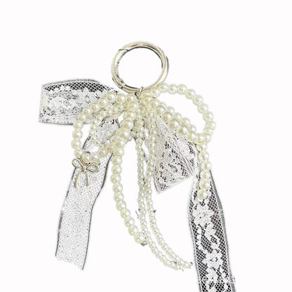 Perles & Nœud Blanc Kawaii